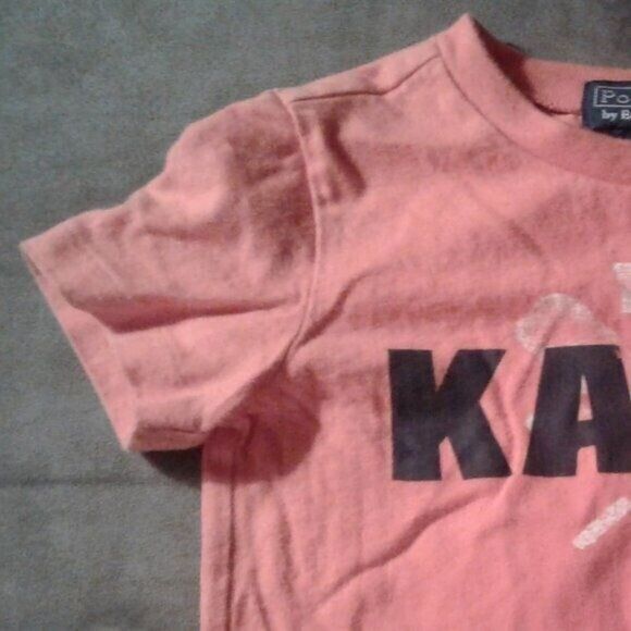 Polo By Ralph Lauren Euro Market 24 Month Kayak Graphic T-Shirt Orange Unisex - Picture 3 of 5
